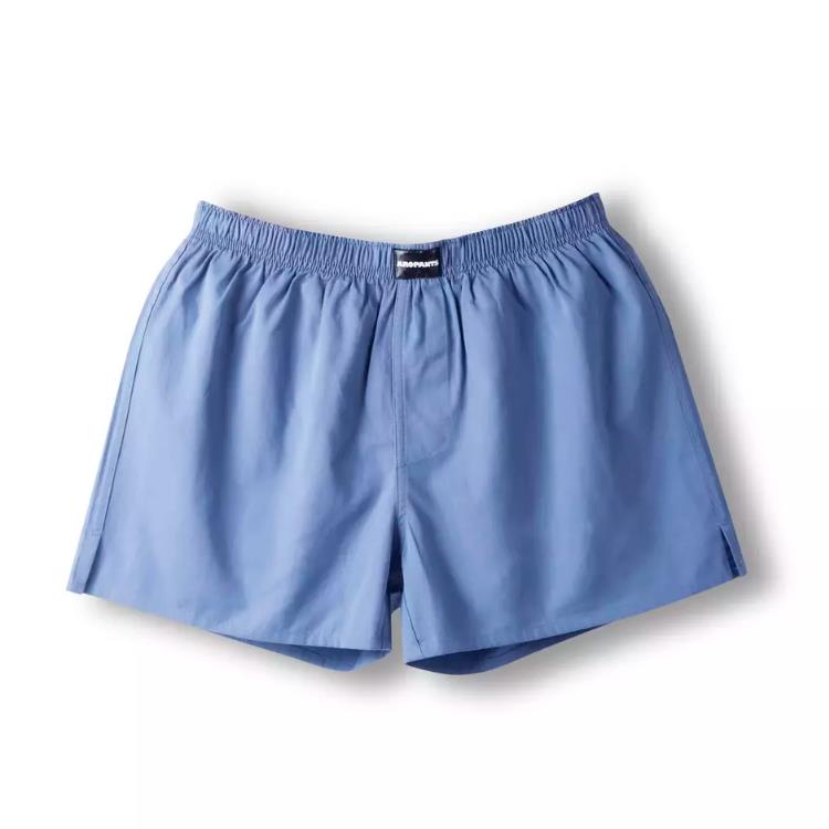 Pantalones cortos de boxeo de algodón de color liso para hombre